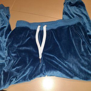 Lularoe Cobalt Blue Velour Cozy Jax Joggers Sz M